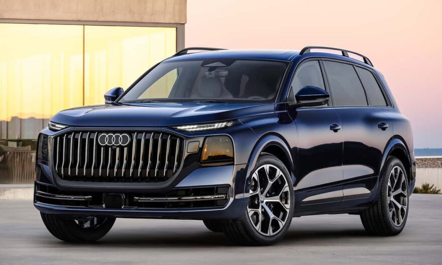 Az Audi Q7-nél negyed méterrel hosszabb, hétüléses Q9 luxus-SUV dízel-hibrid hajtással debütál Európában 2026 nyarán